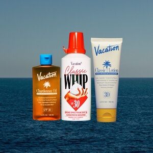 Vacation Set - Whip Sunscreen Mousse, Chardonnay Oil & Classic Sunscreen Lotion